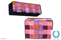 Colorful Non Woven Split AC Covers Vol 1 - Indoor-40in X10in X 13in Outdoor-35in X 15in X 21in, Brown, Non Woven, Printed, Set 1